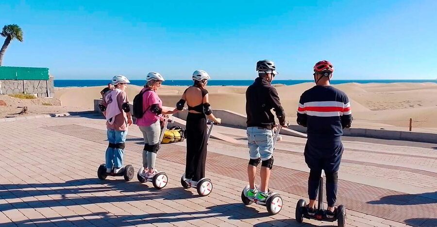 2-Hour Segway Tour: Maspalomas Dunes, Playa Ingles,S.Agustin - Gliding Along the Seaside Promenade and Cycle Paths