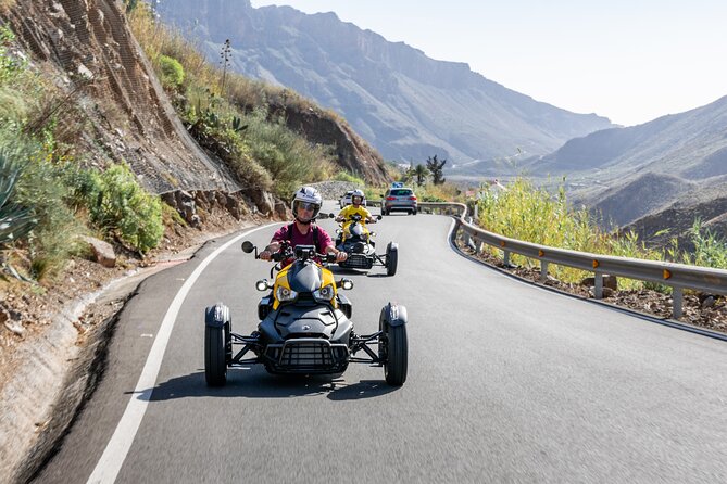 3 Wheel Motorcycle like Quad/Buggy Tour Gran Canaria (Maspalomas) - Price and value: about $90.74 for guided riding, fuel, and protection