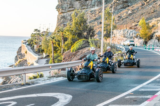3 wheels motorcycle Coast Tour - Ryker - Gran Canaria Maspalomas - Stop 2: Arguineguín and Patalava for Coastal Sunset Lines