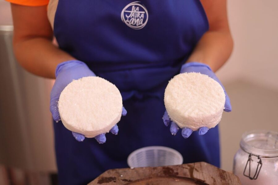 Aguïmes : Cheese Making Workshop at la Jaira de Ana - Your guided farm tour starts with goat care and milk collection