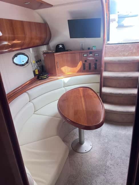 Best Private Yacht in Gran Canaria - Onboard comfort: sunbeds, open bar, tapas, and a real music system