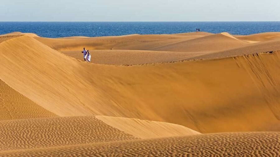 E-Bike City Tour included Camel Tour inside Maspalomas Dunes - Entering Maspalomas Dunes: The 30-Minute Camel Ride