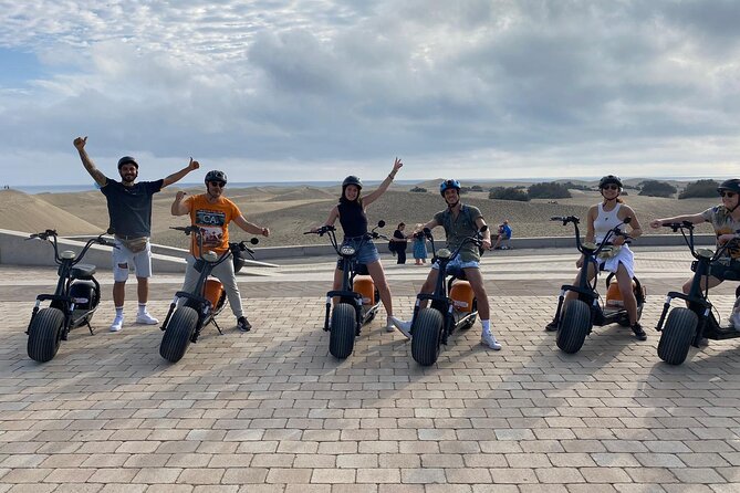 e-Scooter City Tour + Camel Ride inside Maspalomas Dunes - Entering Maspalomas on an e-scooter Chopper (and what the rules really mean)