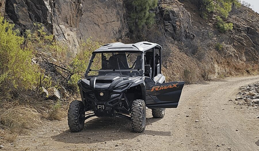 From Maspalomas: Volcanic Landscapes 4-Seater Buggy Tour - The Yamaha Wolverine 4-seater: how the setup works for families
