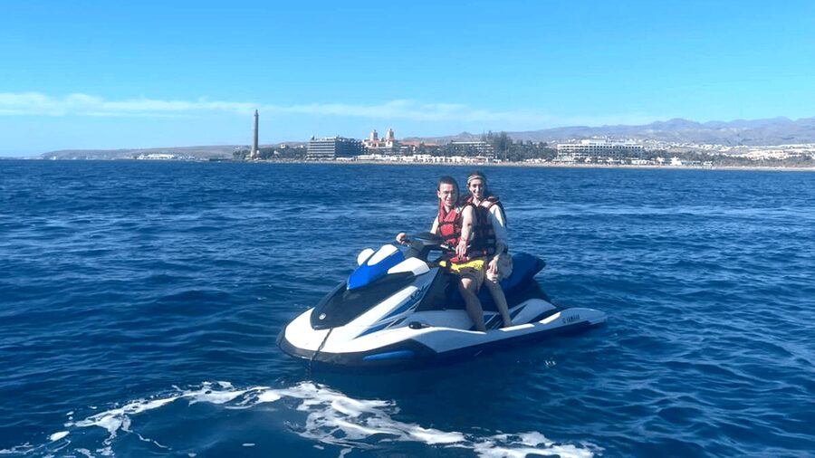 From Playa del Inglés: Guided Jet Ski Tour & Hotel Transfers - From Playa del Inglés to the launch point: the transfer part matters