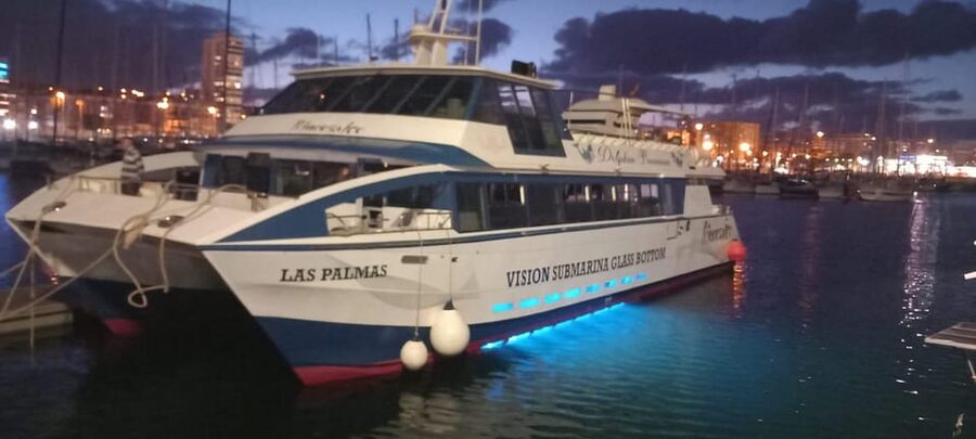 From Puerto Rico: Boat trip along the coast w/ Food & Drinks - Mogán section: more sailing, more viewing, and banana-boat energy