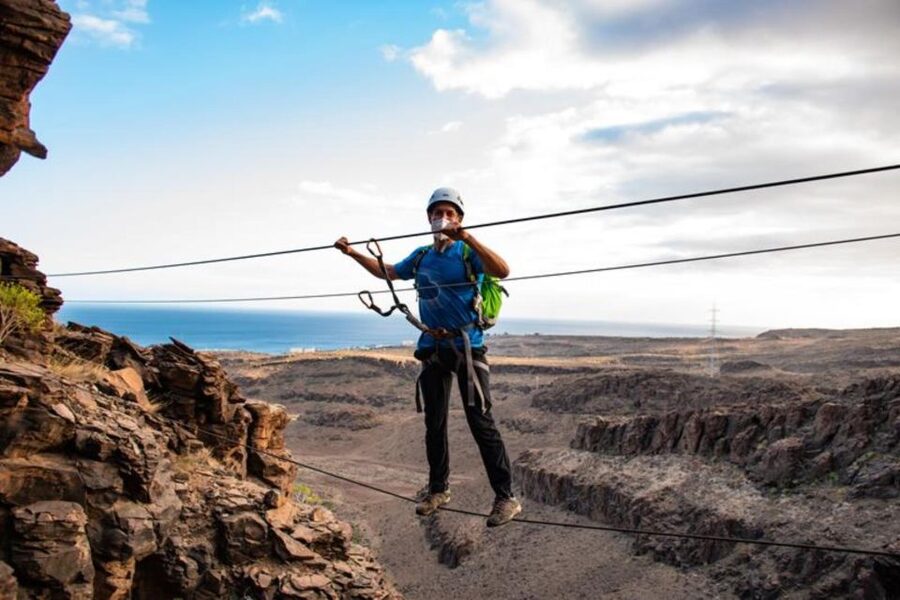 Gran Canaria: Cliff Climbing Via Ferrata Trip by Maspalomas - English or Spanish Guides, and Why the Group Stays Supportive