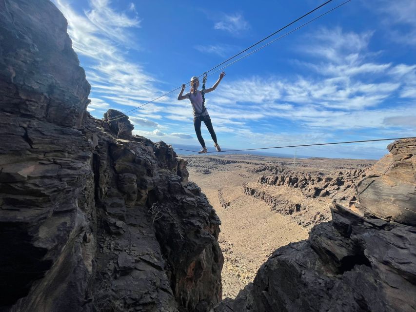 Gran Canaria: Cliff Climbing Via Ferrata Trip by Maspalomas - Walking Back on a Different Trail