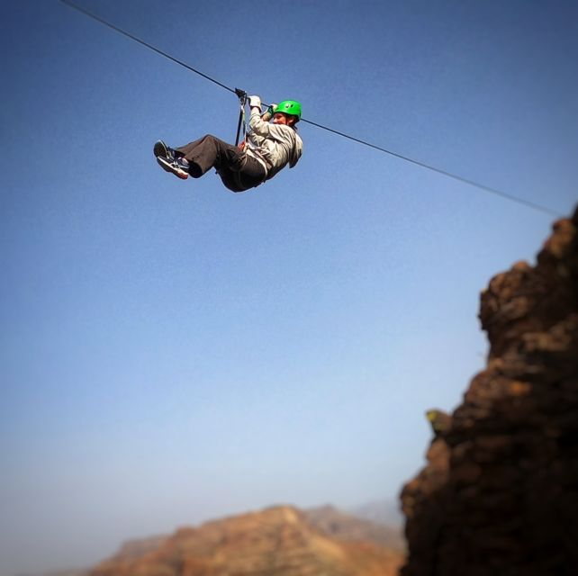 Gran Canaria: Guided Via Ferrata and Zipline Adventure - Bird’s-eye views over the Tunte caldera from the top