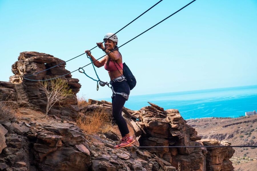 Gran Canaria: Guided Via Ferrata Excursion - Where you meet the group: Parking actividad YUKAN near Bahía Feliz
