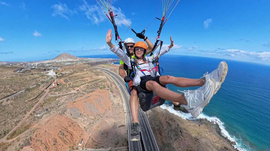 Gran Canaria: Paragliding Flight with Tapas & Pickup - Pickup, timing, and small-group comfort in a white van