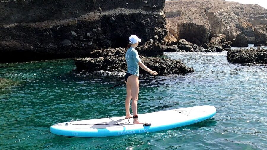 Gran Canaria : Stand Up Paddle (SUP) Tour - The swim break: the cooling-off moment built into the route