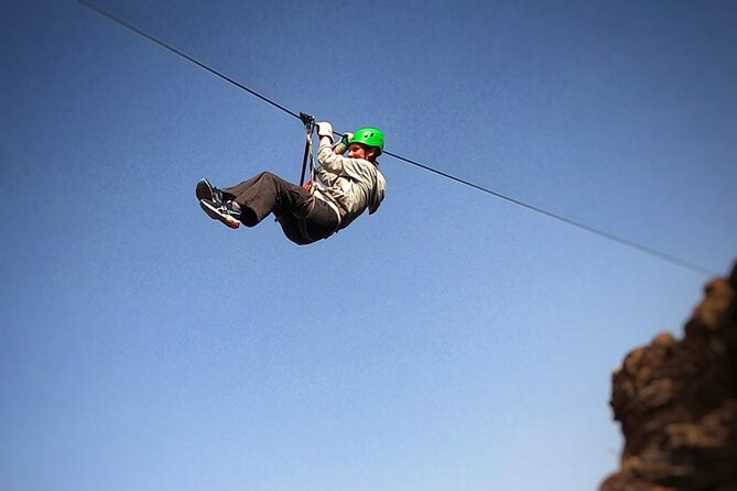 Half-Day Adventure and Climbing Via Ferrata in Gran Canaria - Route basics: 70m up, 300m along, with steel cable security
