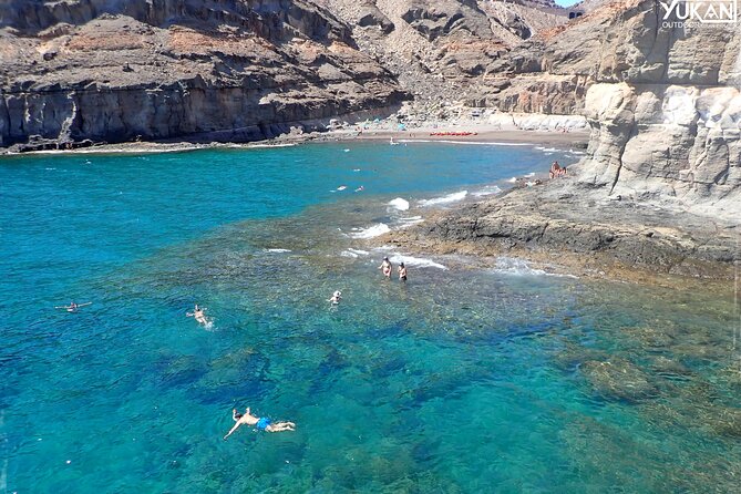 Kayak & Snorkeling Tour in Caves in Mogan - Beach time at the second shoreline: why the stop feels different