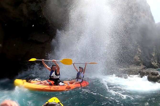 Kayaking Adventure Route with Snorkeling in Mogan Caves - Snorkeling stops: how to get better fish-viewing