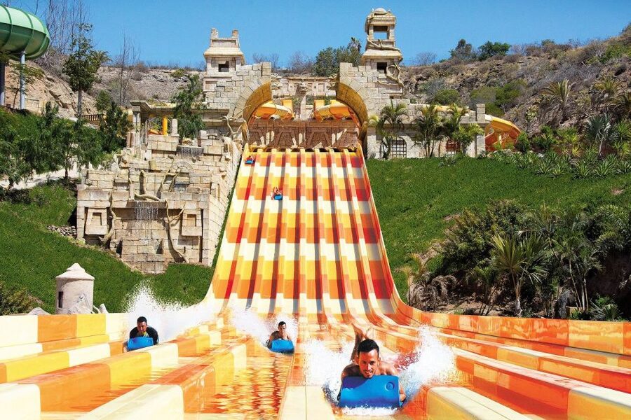Maspalomas: Aqualand Maspalomas Water Park Entry Ticket - Thrill Ride Route: Anaconda, Multi-Lane Racing, and the Water Labyrinth