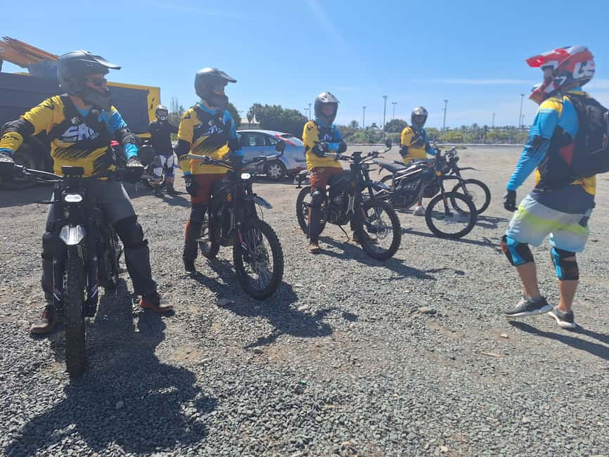 Maspalomas: Guided Offroad Tour on Electric Enduro Motorcycles - The 2.5-Hour Plan: From Gravel Practice to Canyon Stops