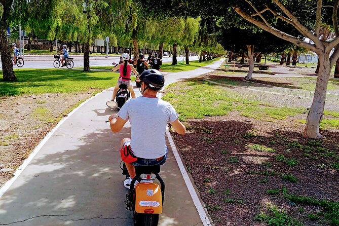 Maspalomas - Meloneras : e-Scooter 2 seat Sunset Guided Tour - Stop 2: La Charca lagoon and its bird-and-fish pause