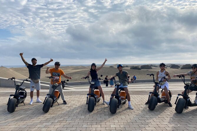 Maspalomas - Meloneras : e-Scooter 2 seat Sunset Guided Tour - Meeting at Cita Shopping Center and Getting Set Up Fast