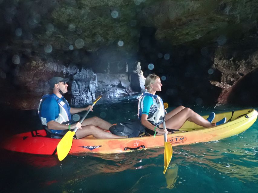 Mogán: Guided Kayak to Caves and Snorkeling Tour - Volcanic Caves: How the Day Changes Based on Sea Conditions