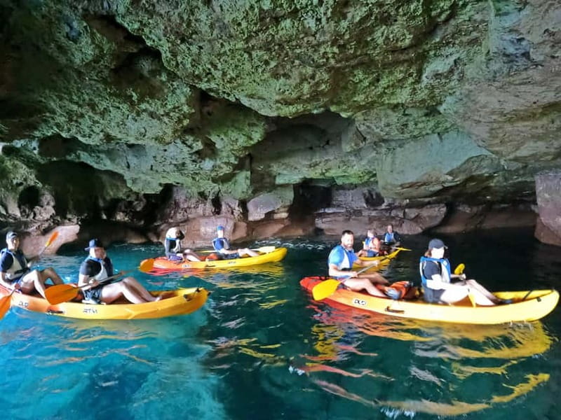 Puerto Mogán: Guided Adventure Kayak Tour in Caves & Snorkel - Snorkeling at the Wild Beach: volcanic reefs plus guided explanations