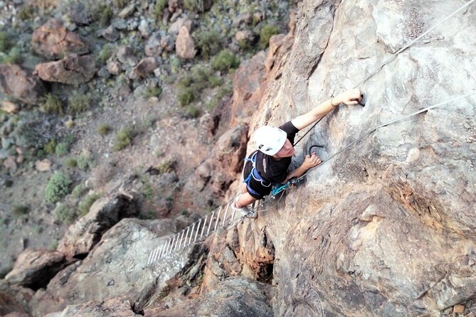 Via Ferrata Gran Canaria: Adventure Route for First Time Climbers - Climbing the Route: Iron Steps, Real Progress, Guide Supervision