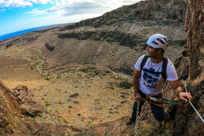 Via Ferrata in Gran Canaria. Vertical adventure park. Small groups - Safety first: harness fitting, training talk, and real guidance